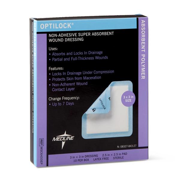 Dressing Wound Optilock Plmr 3x3